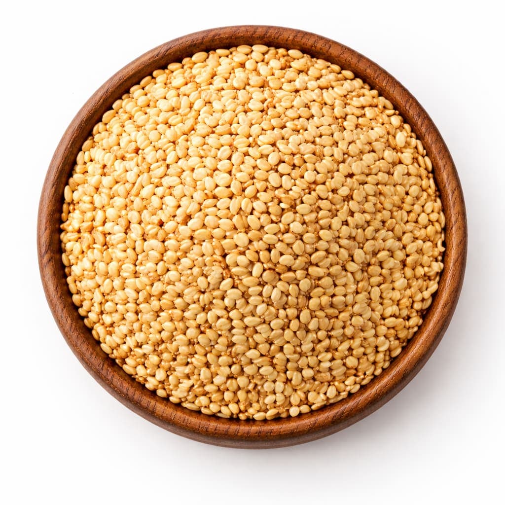 Premium Roasted Golden Sesame Seeds Export Quality Sortex Cleaned